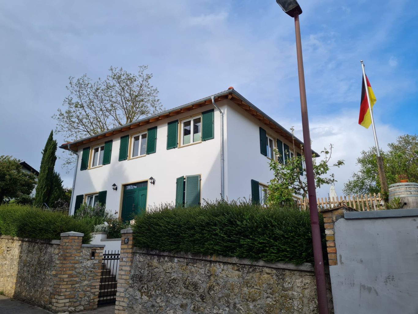 Fassadenarbeiten, Juni 2024