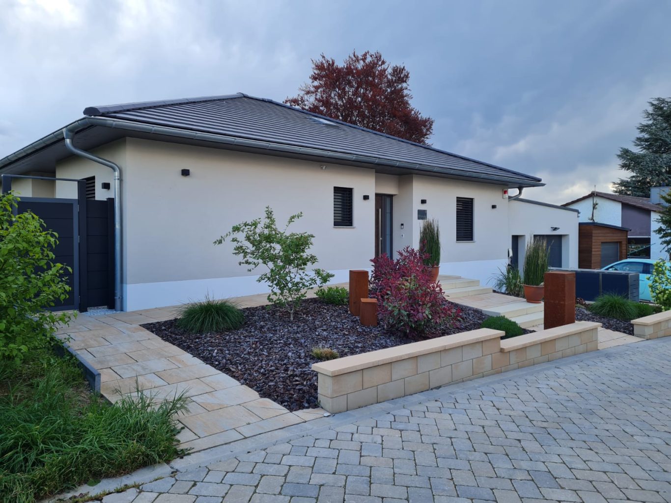 Fassadenarbeiten, Februar 2024